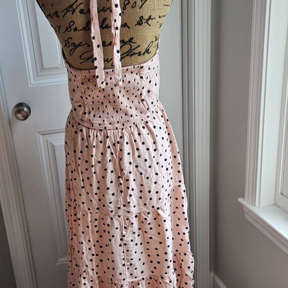 Beautiful Polka Dot Halter Midi Dress Size M Maurices NWOT - Picture 5 of 8